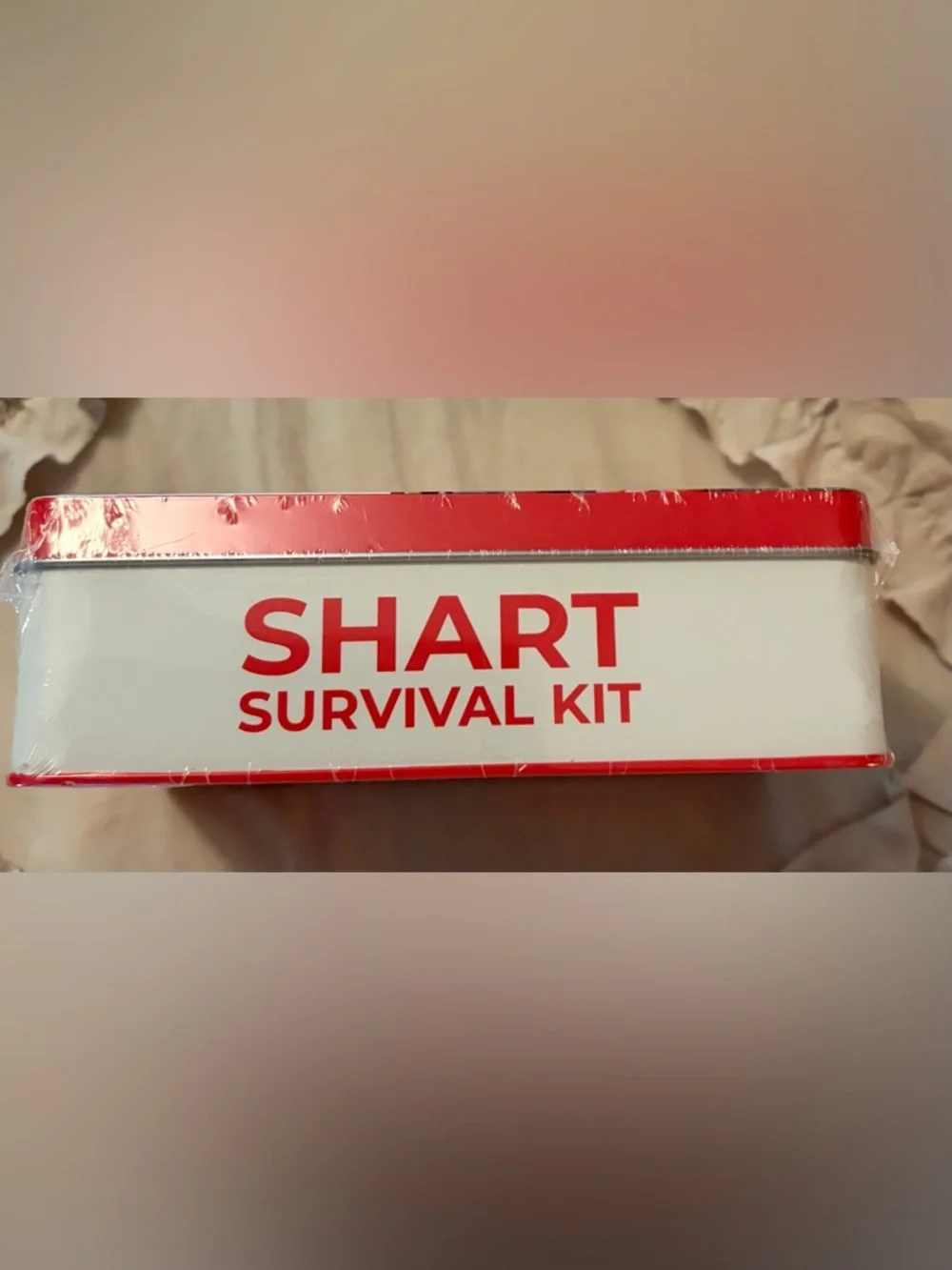 Shart Survival Kit NWT Emergency Clean-Up Pack in White and Red Gag Gift - Picture 3 of 3